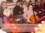 voorspeelavond cello en harp